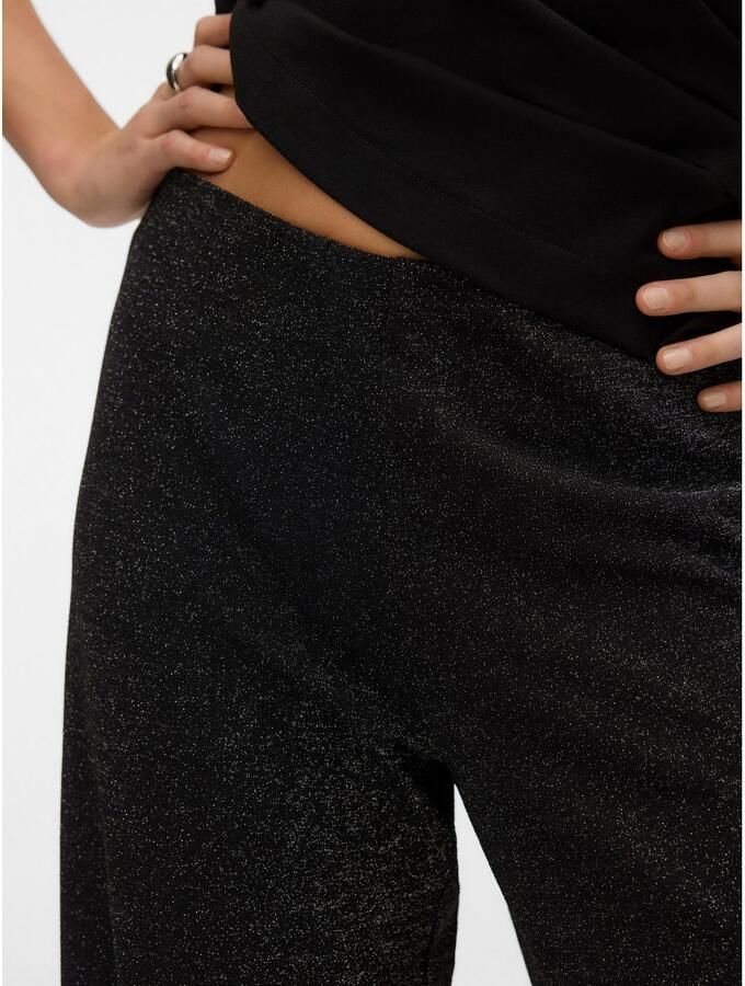 Vero Moda Comfortbroek VMBERLIN MW WIDE GLITTER PANT NOOS - Foto 2