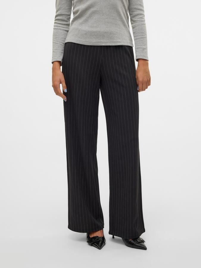 Vero Moda Relaxed fit wide leg stoffen broek met ruime pijpen model 'BERLIN' - Foto 6