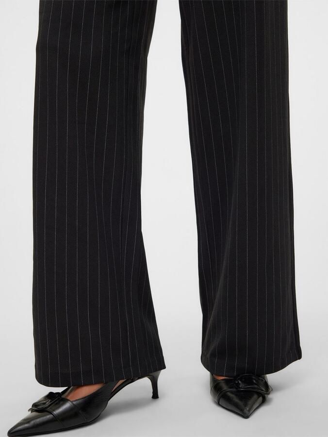 Vero Moda Relaxed fit wide leg stoffen broek met ruime pijpen model 'BERLIN' - Foto 2