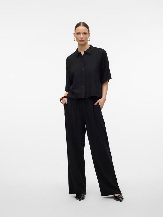 Vero Moda Comfortbroek VMLINN LINEN PANTS WVN NOOS - Foto 3