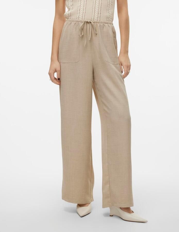Vero Moda Comfortbroek VMMELANEY HW LOOSE PANT WVN GA NOOS - Foto 7