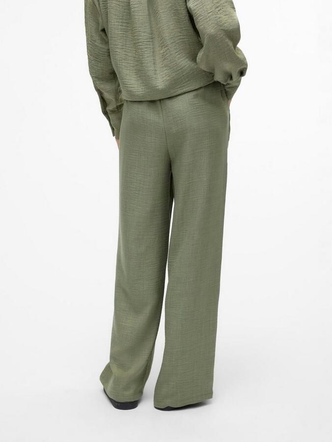 Vero Moda Regular fit wijde broek met elastische band model 'MELANEY' - Foto 3