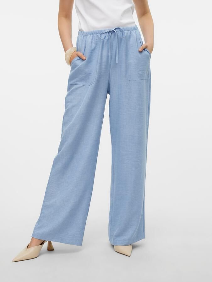 Vero Moda Comfortbroek VMMELANEY HW LOOSE PANT WVN GA NOOS - Foto 7