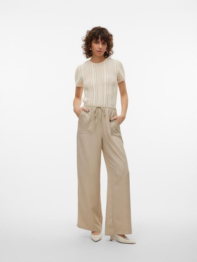 Vero Moda Comfortbroek VMMELANEY HW LOOSE PANT WVN GA NOOS - Foto 4