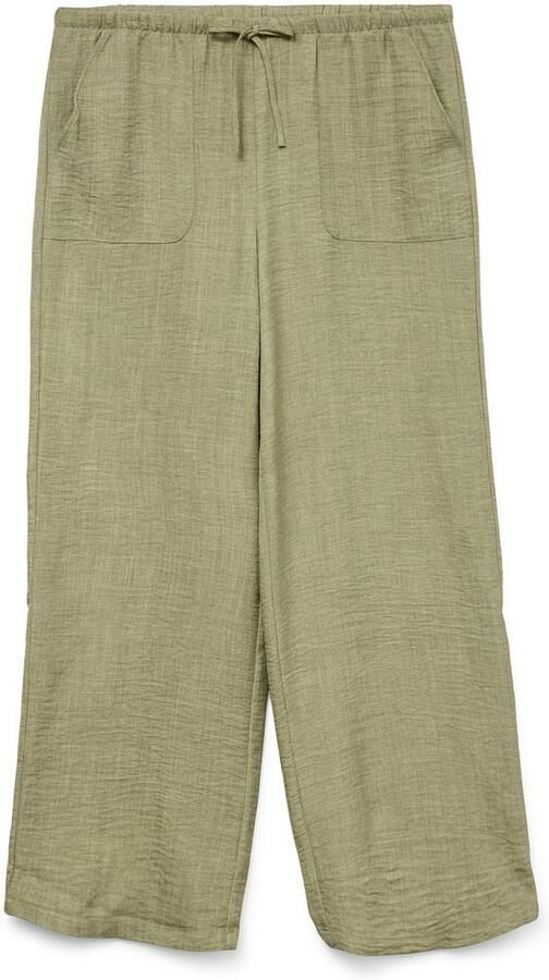 Vero Moda Regular fit wijde broek met elastische band model 'MELANEY' - Foto 6