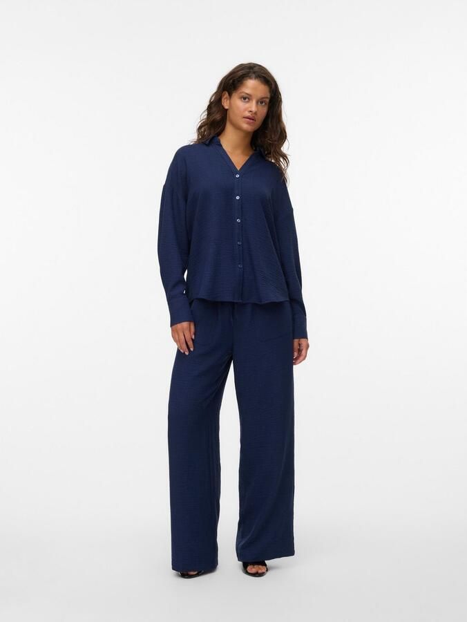 Vero Moda Comfortbroek VMMELANEY HW LOOSE PANT WVN GA NOOS - Foto 3