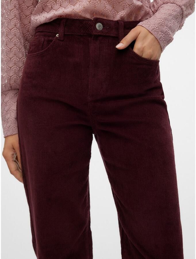 Vero Moda Cordbroek VMTESSA HR WIDE CORDUROY PANTS GA NOOS