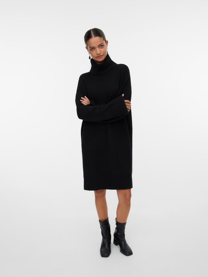 Vero Moda Gebreide jurk VMAQUARIUS LS ROLLNECK SHORT DRESS BF - Foto 5