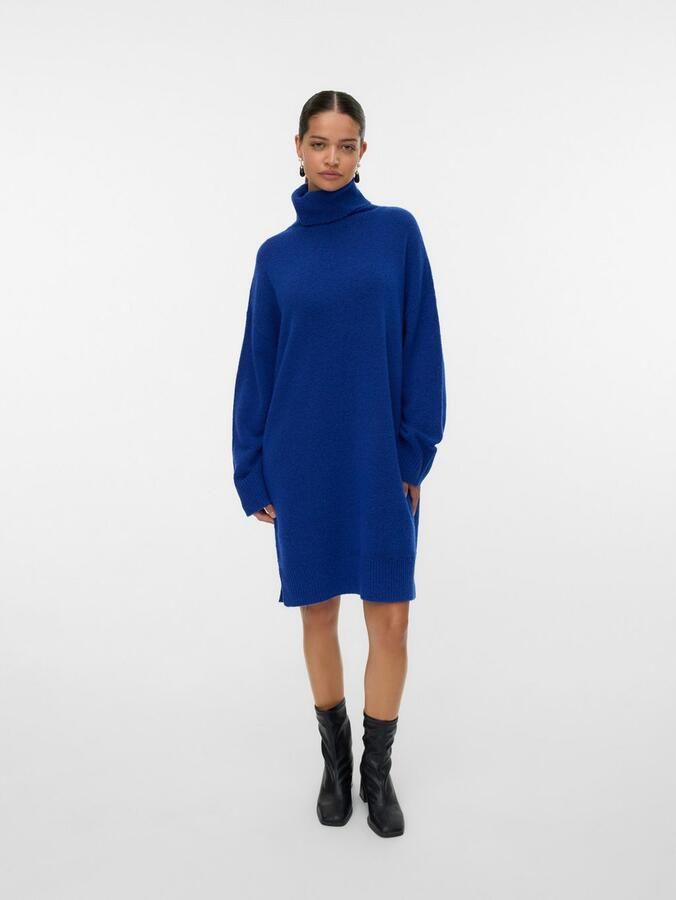 Vero Moda Gebreide jurk VMAQUARIUS LS ROLLNECK SHORT DRESS BF - Foto 3