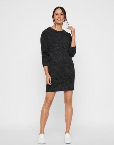 Vero Moda Flatteuze gebreide jurk met ronde hals model 'DOFFY' - Foto 6
