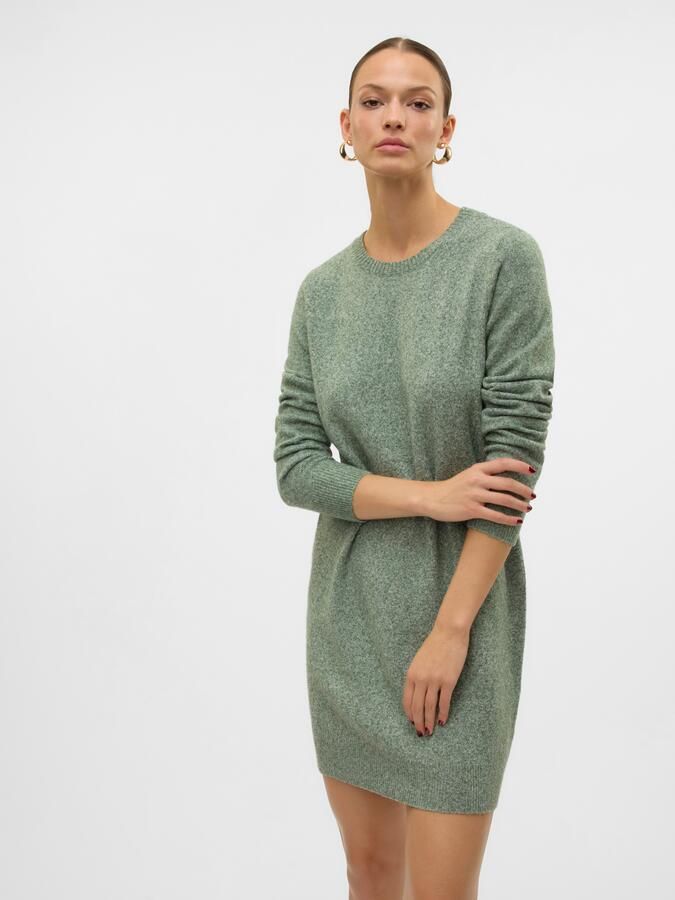 Vero Moda Flatteuze gebreide jurk met ronde hals model 'DOFFY' - Foto 6