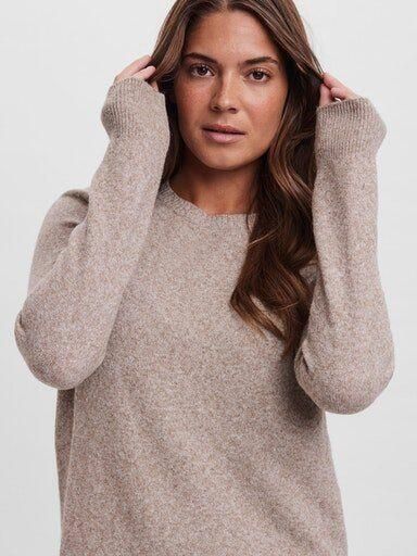 Vero Moda Flatteuze gebreide jurk met ronde hals model 'DOFFY' - Foto 6