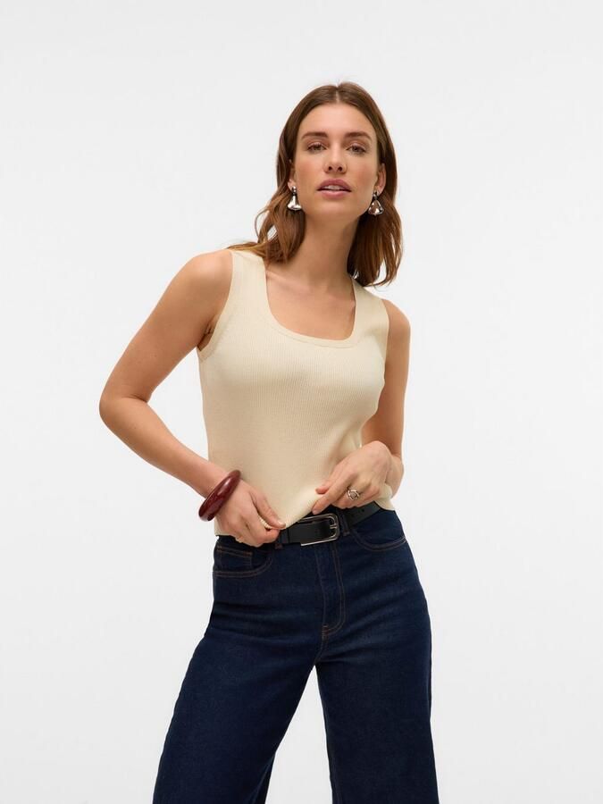 Vero Moda Gebreide top VMPOPPY SL SQUARE NECK TOP VMA NOOS - Foto 3