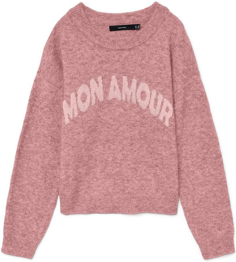 Vero Moda Regular fit gebreide pullover met viscose model 'AMOREMIO'