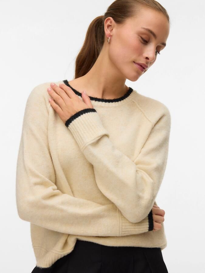 Vero Moda Gebreide trui VMAQUARIUS LS O-NECK RAGLAN PULLOVER BF - Foto 5