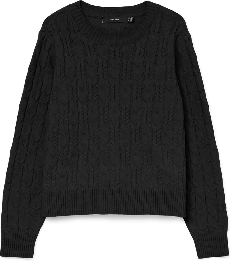 Vero Moda Gebreide trui VMARIES LS O-NECK CABLE PULLOVER BF
