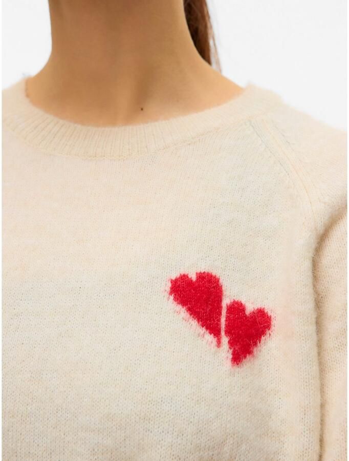 Vero Moda Gebreide trui VMBAM LS O-NECK PULLOVER BOO ENT - Foto 2