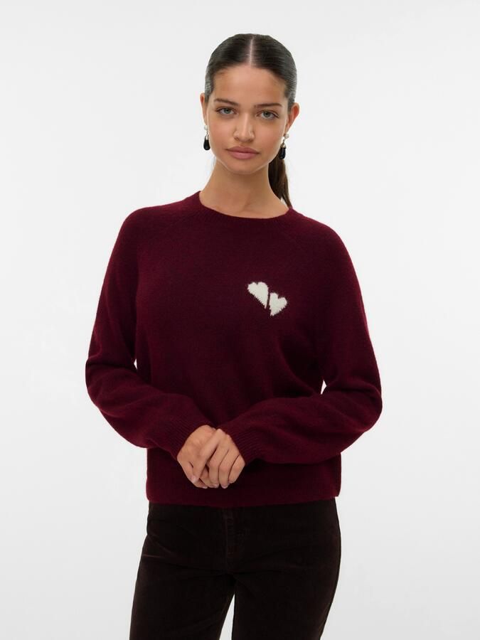 Vero Moda Gebreide trui VMBAM LS O-NECK PULLOVER BOO ENT - Foto 5