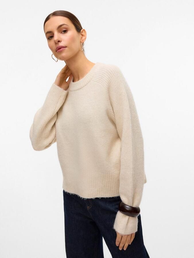 Vero Moda Gebreide trui VMBANG LS O-NECK PULLOVER BOO - Foto 2