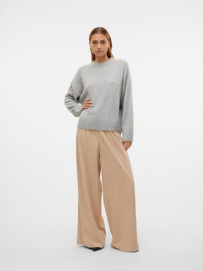 Vero Moda Gebreide trui VMBOOM LS O-NECK PULLOVER GA NOOS - Foto 4