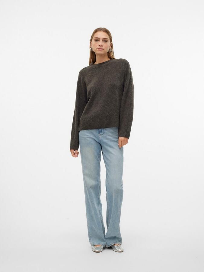 Vero Moda Gebreide trui VMBOOM LS O-NECK PULLOVER GA NOOS - Foto 4