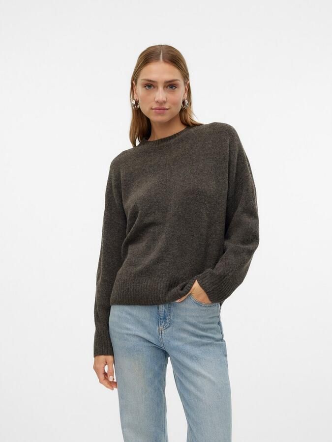 Vero Moda Gebreide trui VMBOOM LS O-NECK PULLOVER GA NOOS - Foto 9