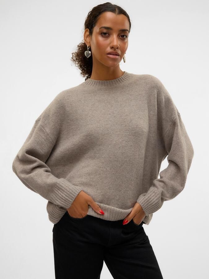 Vero Moda Gebreide trui VMBOOM LS O-NECK PULLOVER GA NOOS - Foto 7