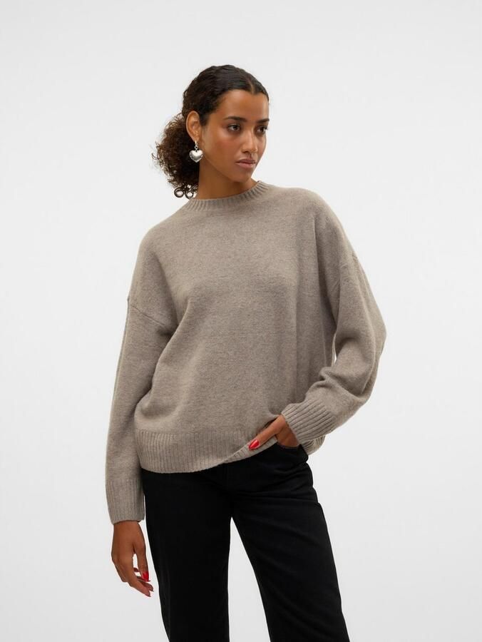 Vero Moda Gebreide trui VMBOOM LS O-NECK PULLOVER GA NOOS - Foto 3