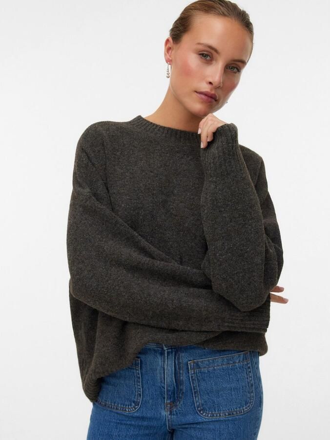Vero Moda Gebreide trui VMBOOM LS O-NECK PULLOVER GA NOOS - Foto 6