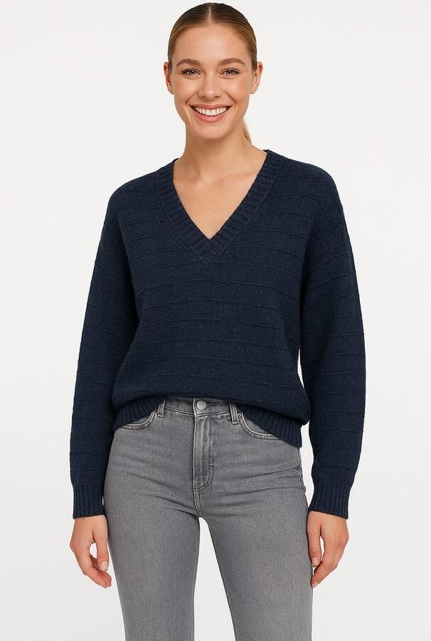 Vero Moda Gebreide trui VMBOOM STRUCTURE LS V-NECK PULLOVER BOO - Foto 2