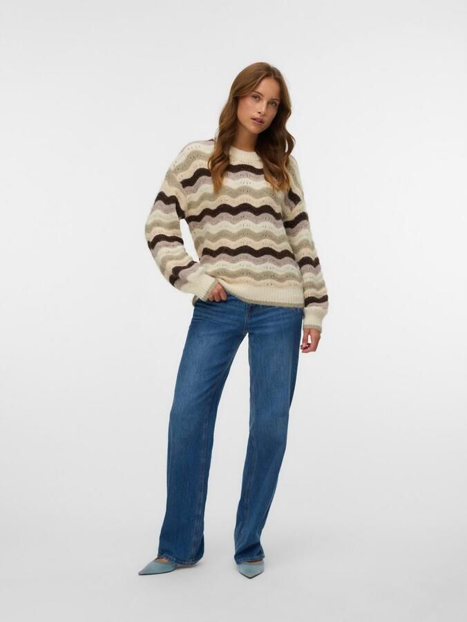 Vero Moda Gebreide trui VMDOJA LS O-NECK PULLOVER BOO - Foto 5