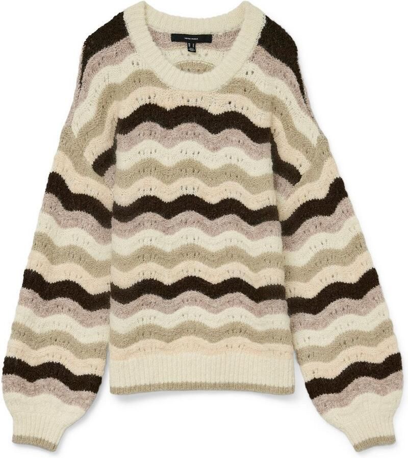 Vero Moda Gebreide trui VMDOJA LS O-NECK PULLOVER BOO