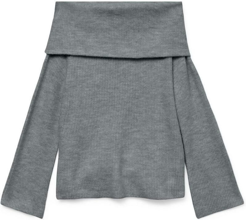 Vero Moda Regular fit gebreide pullover met off shoulder-mouwen en brede omslag model 'ERA' - Foto 5