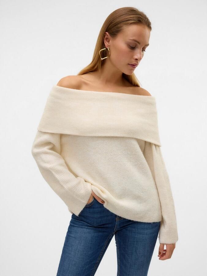 Vero Moda Gebreide trui VMERA LS OFF SHOULDER PULLOVER GA NOOS - Foto 3