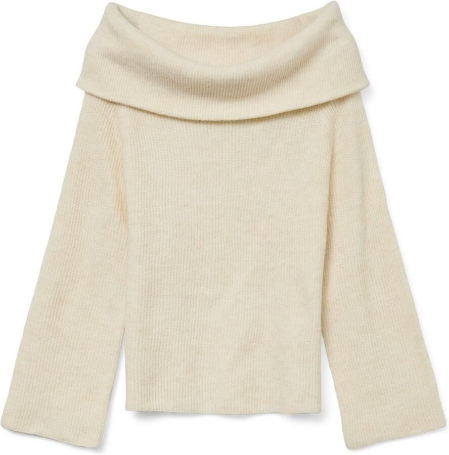 Vero Moda Gebreide trui VMERA LS OFF SHOULDER PULLOVER GA NOOS