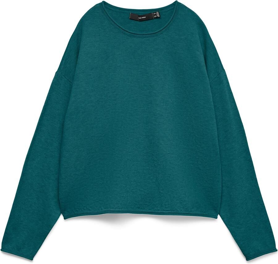 Vero Moda Gebreide trui VMEXCITING PLAIN LS O-NK ROLL PULLOV BOO