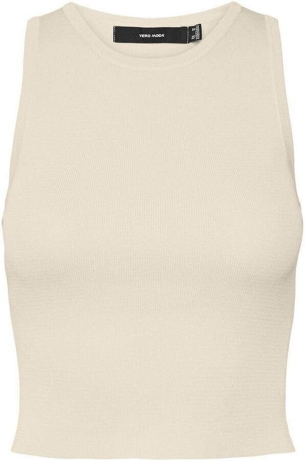 Vero Moda Gebreide trui VMGINNY SL O-NECK CROP TOP NOOS - Foto 5