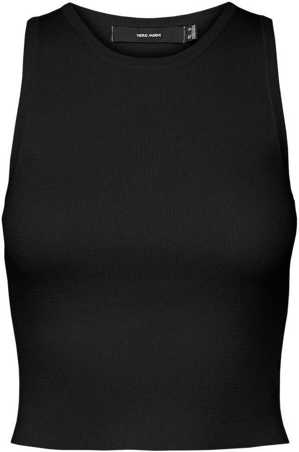 Vero Moda Gebreide trui VMGINNY SL O-NECK CROP TOP NOOS - Foto 5