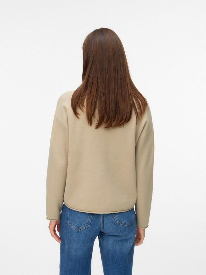 Vero Moda Gebreide trui VMGOLD ROLL LS O-NECK PULLOVER GA - Foto 3