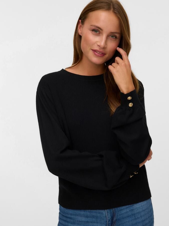 Vero Moda Gebreide trui VMHOLLYKARIS LS O-NECK PULLOVER BOO - Foto 5