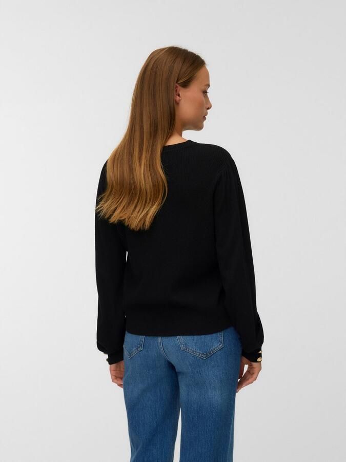 Vero Moda Gebreide trui VMHOLLYKARIS LS O-NECK PULLOVER BOO - Foto 4