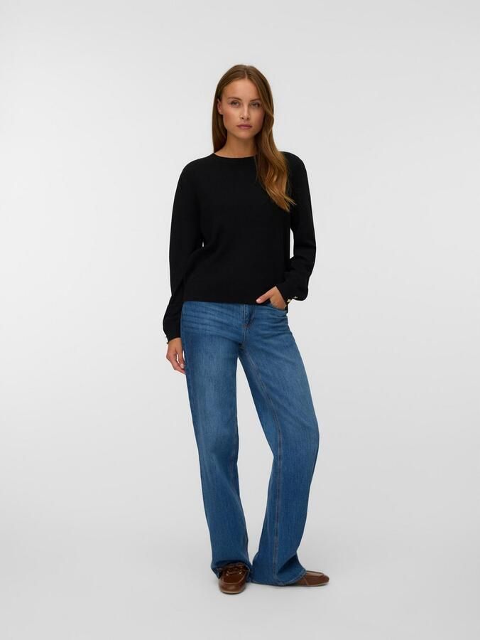 Vero Moda Gebreide trui VMHOLLYKARIS LS O-NECK PULLOVER BOO - Foto 3
