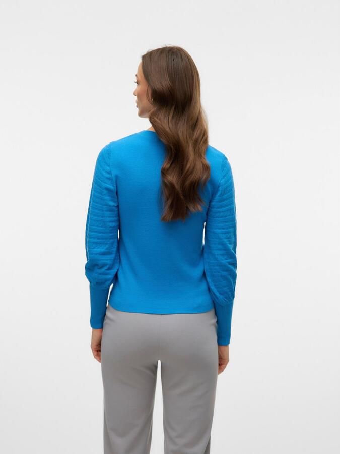 Vero Moda Gebreide trui VMHOLLYPOINTELLE LS O-NCK PULLOVE GA BOO - Foto 3
