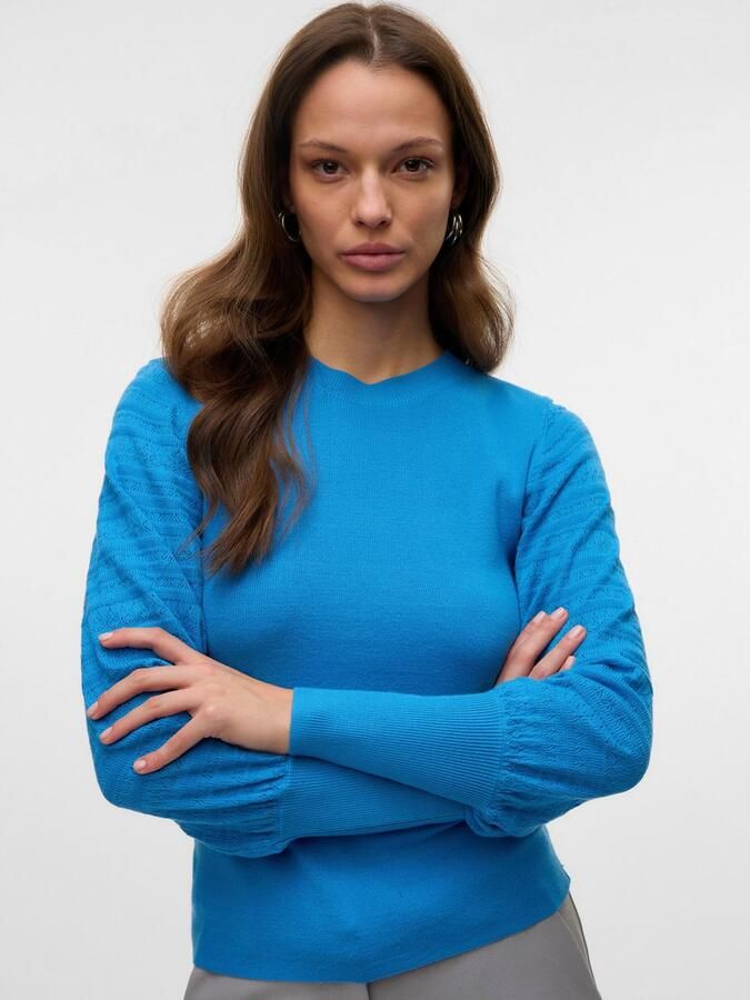 Vero Moda Gebreide trui VMHOLLYPOINTELLE LS O-NCK PULLOVE GA BOO - Foto 4
