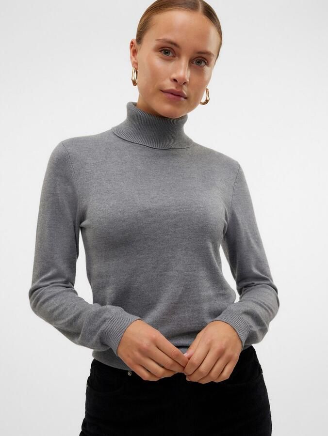 Vero Moda Gebreide trui VMIRIS LS ROLLNECK PULLOVER GA NOOS - Foto 4