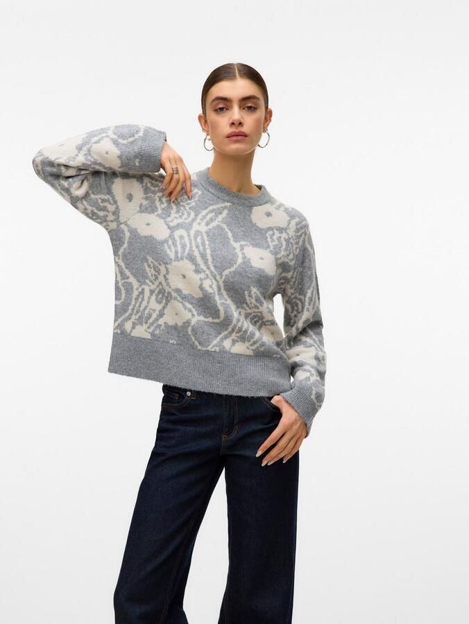 Vero Moda Gebreide trui VMKAILA LS O-NECK PULLOVER BOO - Foto 3