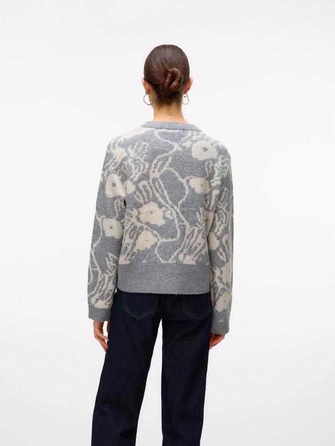 Vero Moda Gebreide trui VMKAILA LS O-NECK PULLOVER BOO - Foto 4