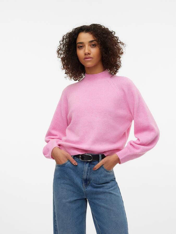 Vero Moda Gebreide trui VMLEAF LS HIGH NECK PULLOVER ENT - Foto 6