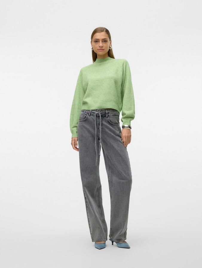 Vero Moda Gebreide trui VMLEAF LS HIGH NECK PULLOVER ENT - Foto 3