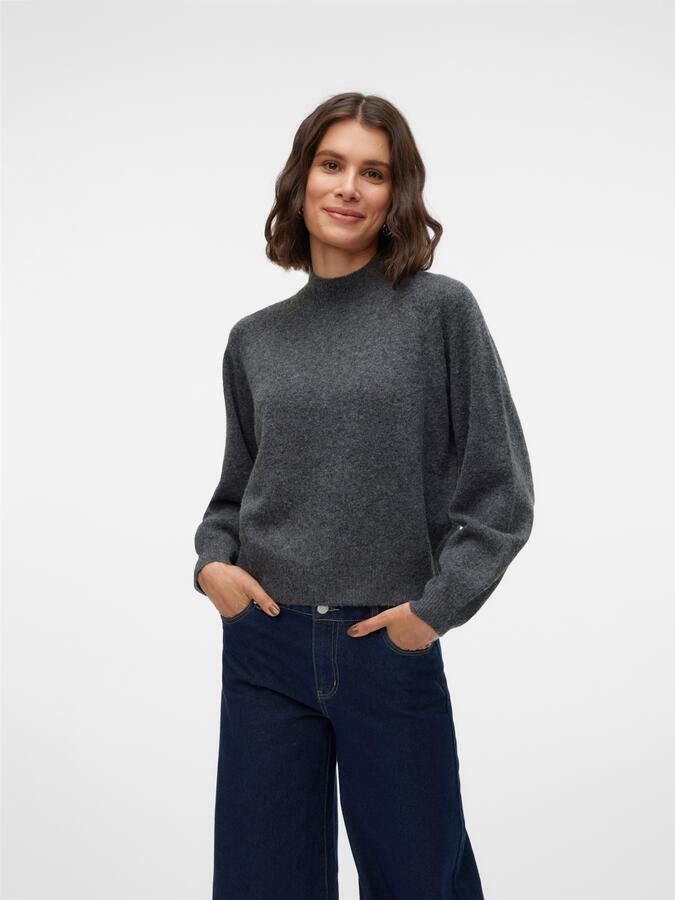 Vero Moda Gebreide trui VMLEAF LS HIGH NECK PULLOVER ENT - Foto 6